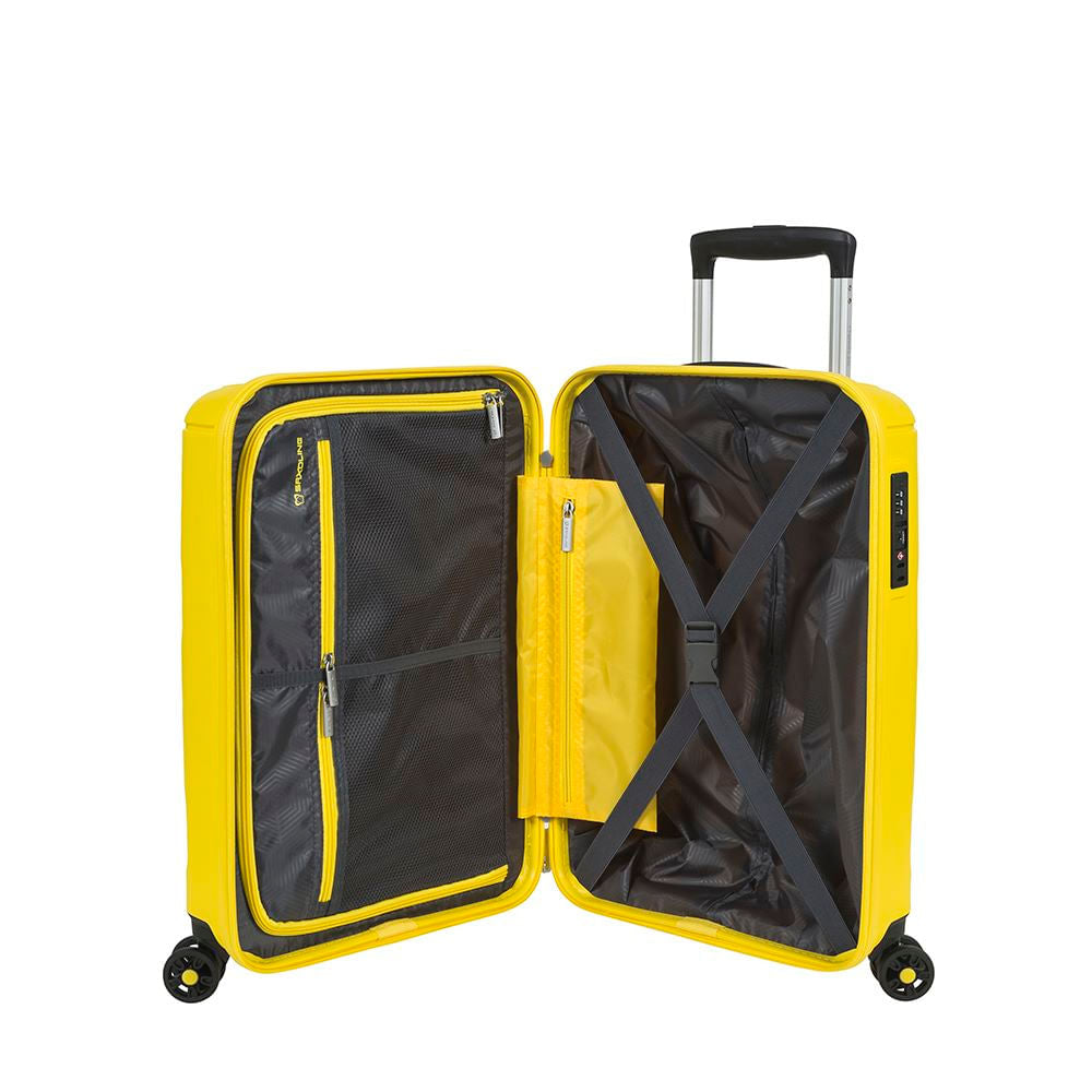Maleta Fortress Spinner 55 Yellow Cabina 35 Lts - PRUEBA CO