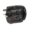 Adaptador Eléctrico Global Travel Accessories Worldwide Adapter Black
