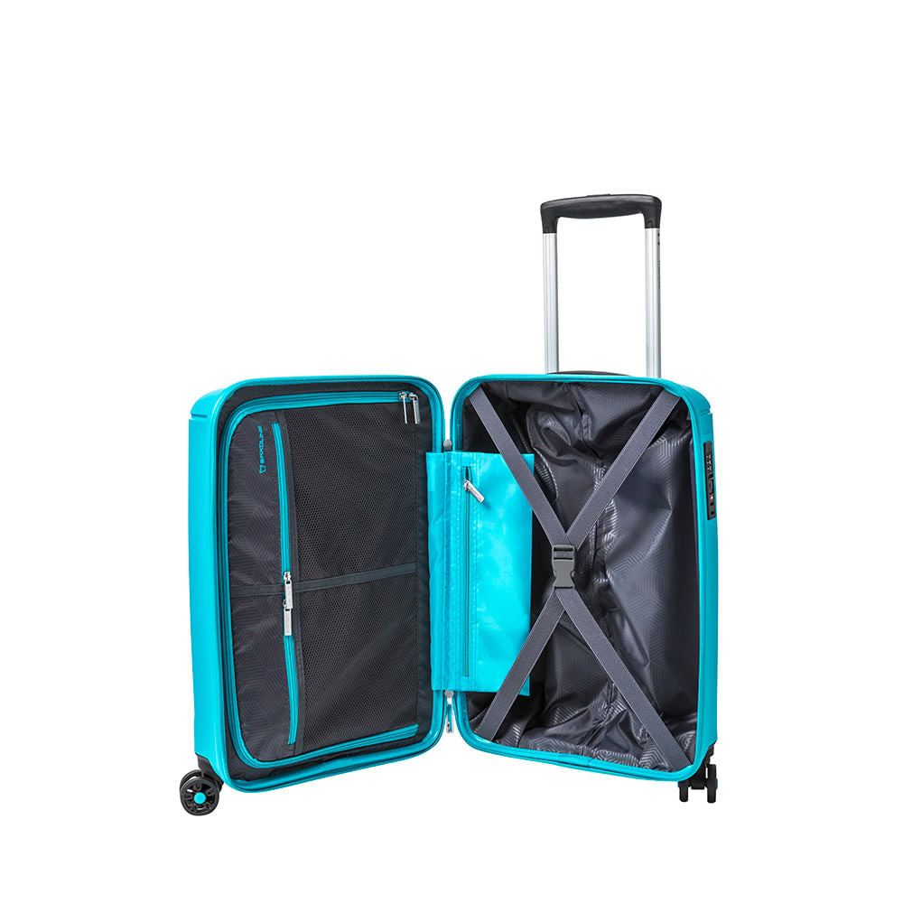 Maleta Fortress Spinner 55 Turquoise Cabina 35 Lts