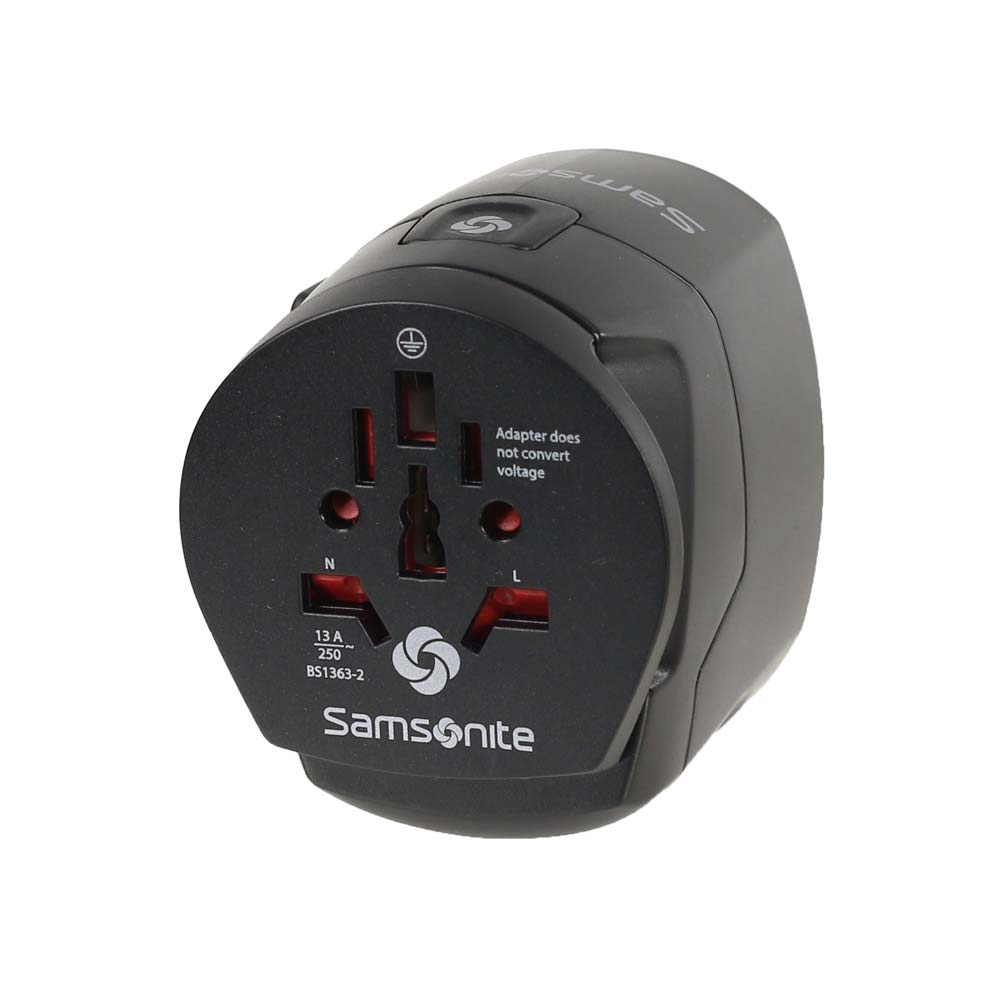 Adaptador Eléctrico Global Travel Accessories Worldwide Adapter Black