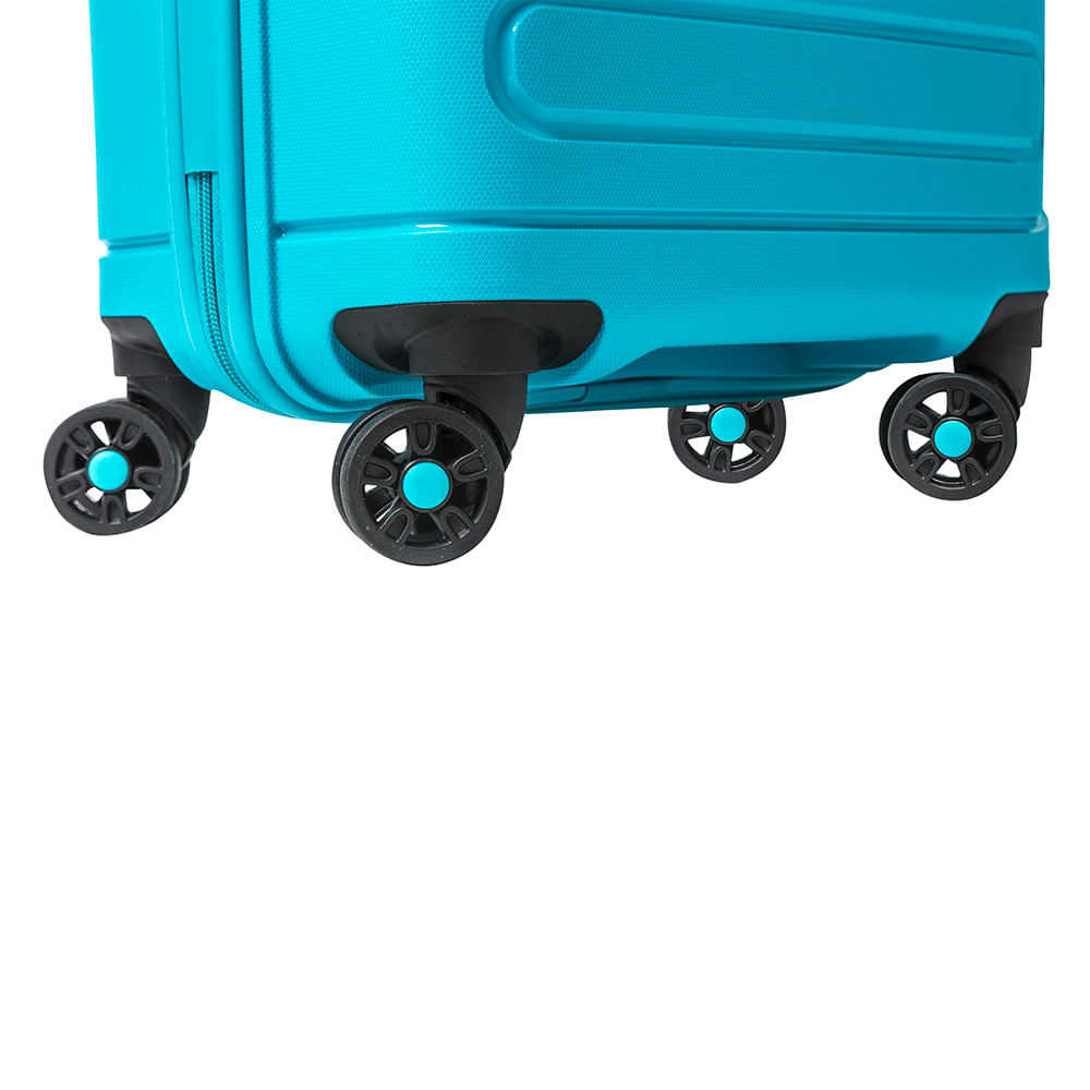 Maleta Fortress Spinner 55 Turquoise Cabina 35 Lts